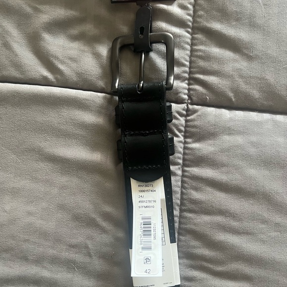 Mens Wrangler Leather Belt 42 - Picture 4 of 8